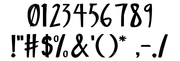 King Joyful Font OTHER CHARS