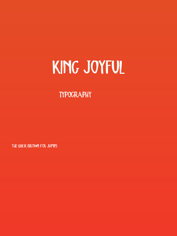 King Joyful Poster