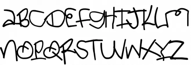 King Kendrick Font UPPERCASE