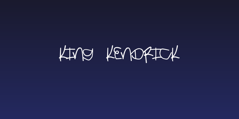 King Kendrick Social Header