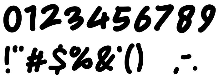 King Kids Font OTHER CHARS