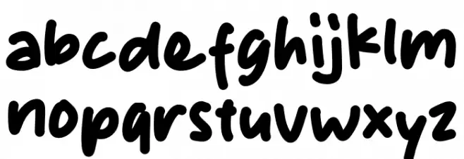 King Kids 字体 小写