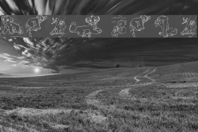 King Lion Font examples