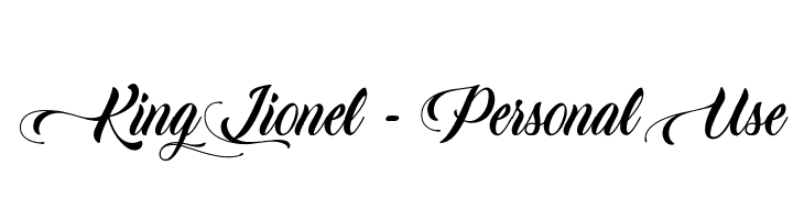 King Lionel - Personal Use 字体