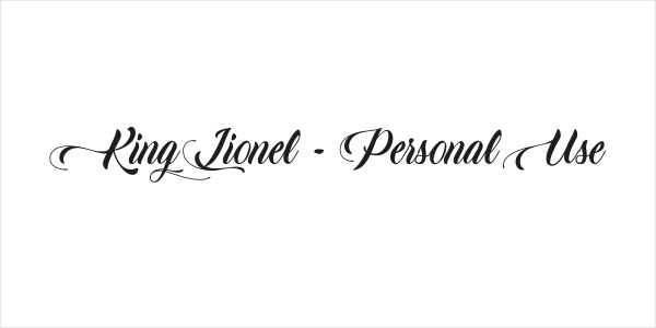 King Lionel - Personal Use Logo