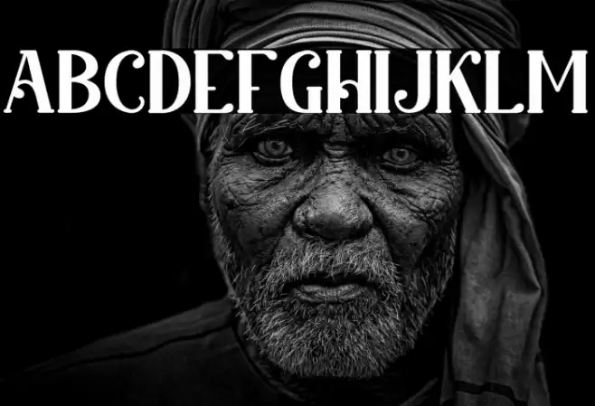 King Lounpera Solid Font examples