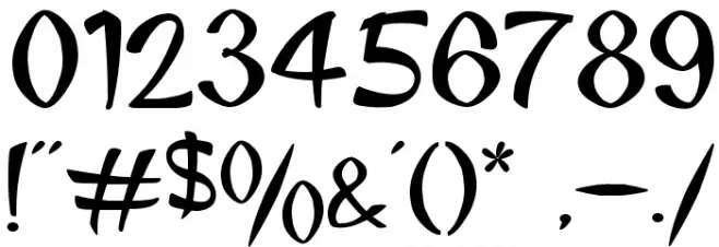 King Luau Font OTHER CHARS