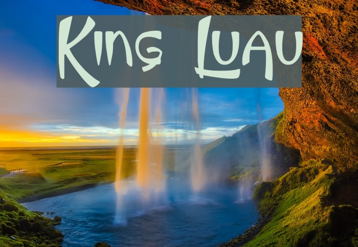 King Luau Font examples