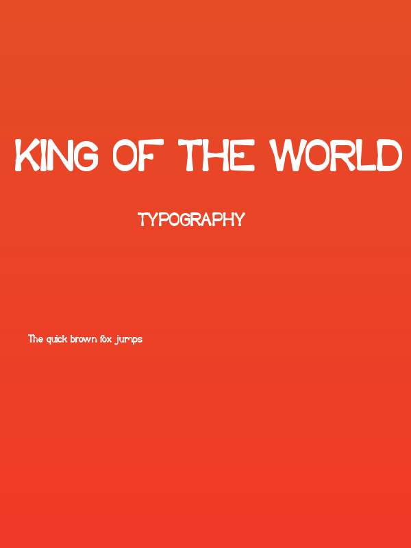King Of The World Poster