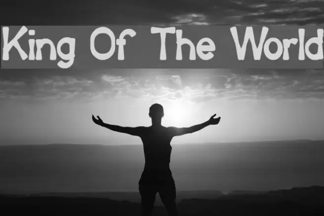 King Of The World Font examples