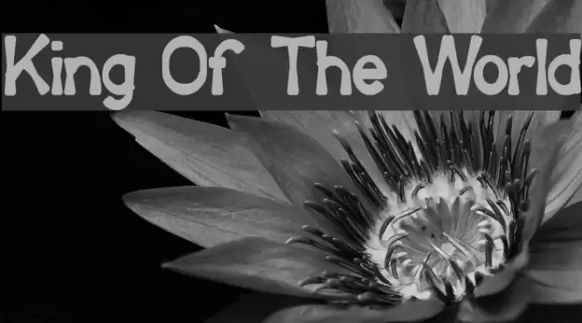 King Of The World Font examples