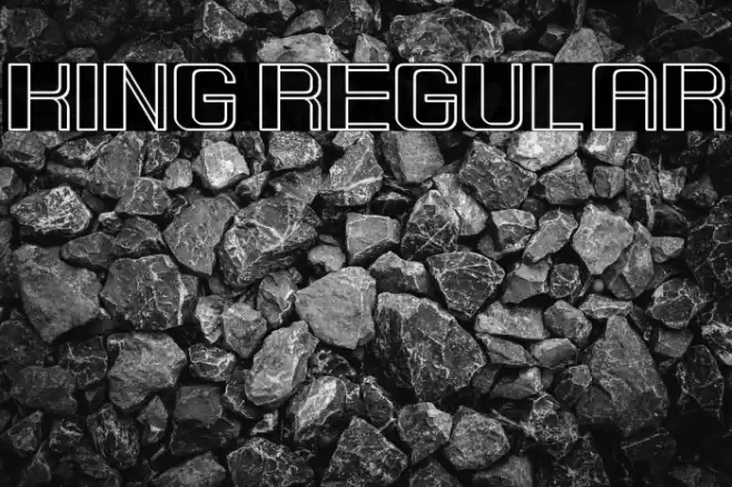 King Regular Font examples