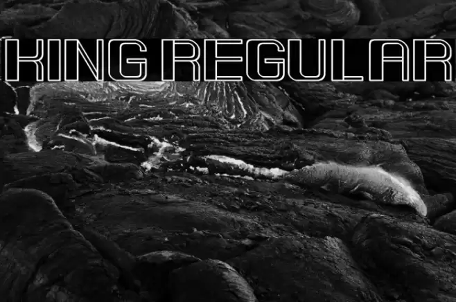 King Regular Font examples