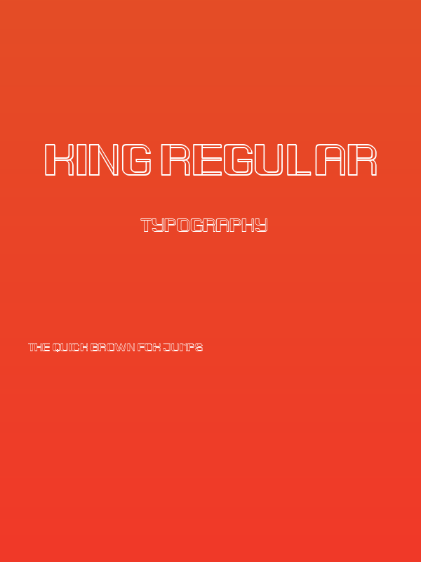 King Regular Poster