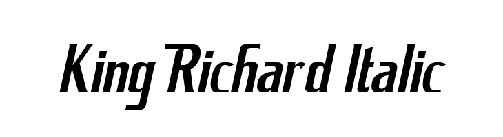 King Richard Italic Font