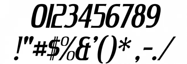 King Richard Italic Font OTHER CHARS