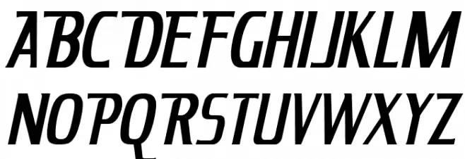 King Richard Italic Schriftart Groß