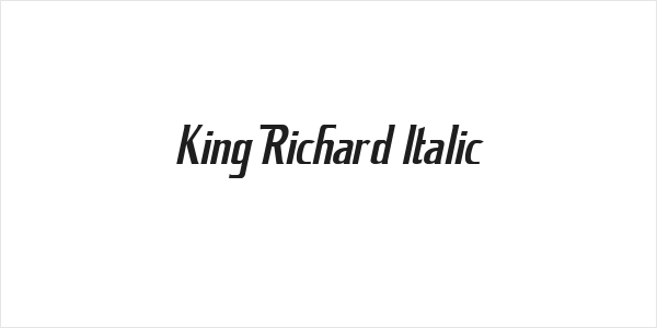 King Richard Italic Logo