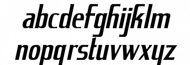 King Richard Italic 字体 小写