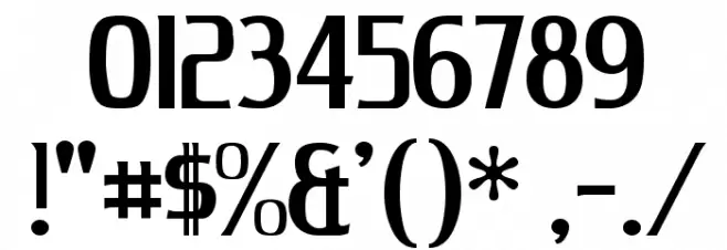 King Richard Font OTHER CHARS