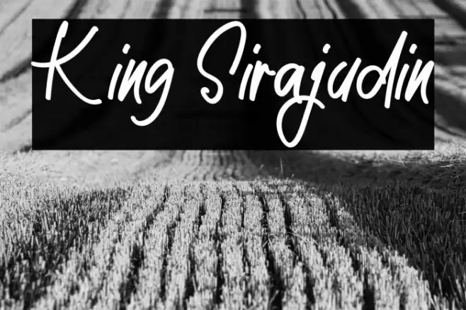 King Sirajudin Font examples