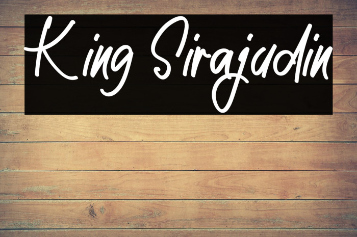 King Sirajudin Example 3