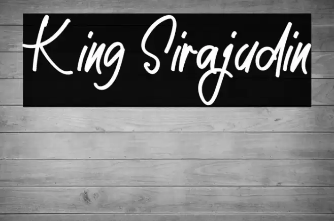 King Sirajudin Font examples