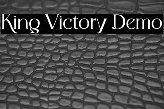 King Victory Demo Font examples