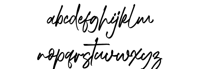 King Waller Font LOWERCASE