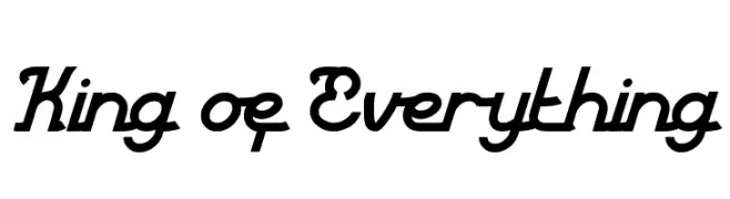 King of Everything  Frei Schriftart Herunterladen