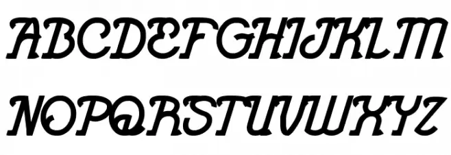 King of Everything フォント 大文字