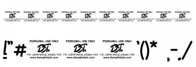 King of Monster Font OTHER CHARS