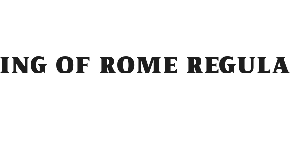 King of Rome Regular Logo