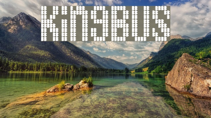 KingBus Font examples