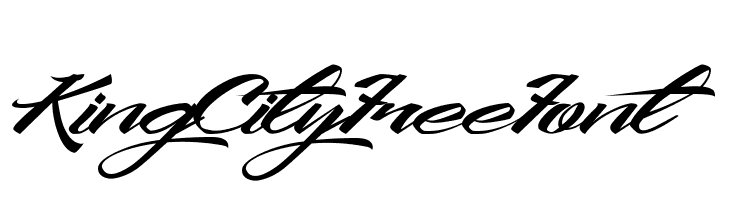 KingCityFreeFont Schriftart