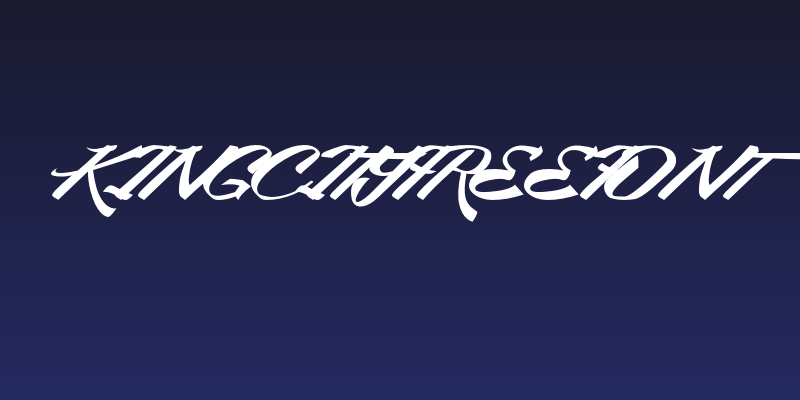 KingCityFreeFont Social Header