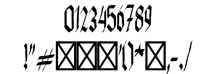 KingGeorg-Regular Font OTHER CHARS