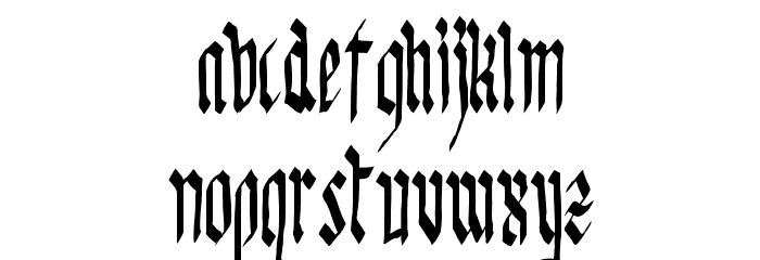 KingGeorg-Regular Font LOWERCASE