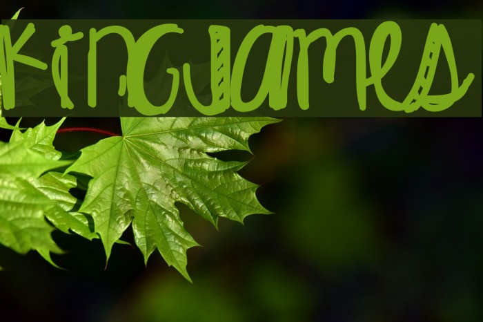 KingJames Font examples