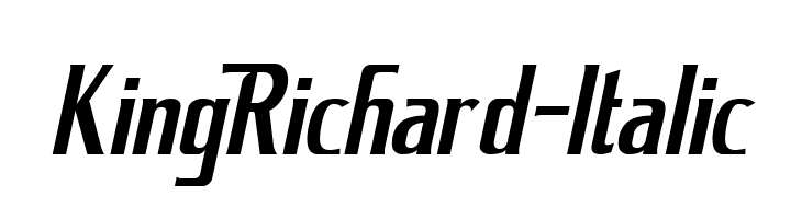 KingRichard-Italic Font