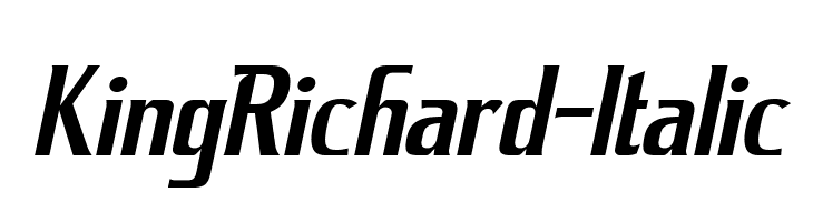 KingRichard-Italic  Free Fonts Download