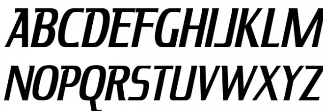 KingRichard-Italic Font UPPERCASE