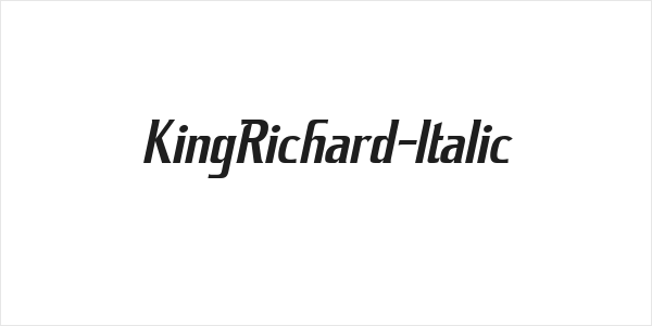 KingRichard-Italic Logo