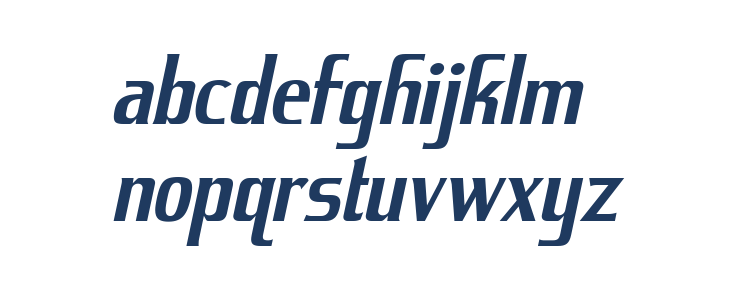 KingRichard-Italic Lowercase