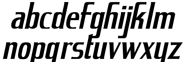 KingRichard-Italic Font LOWERCASE