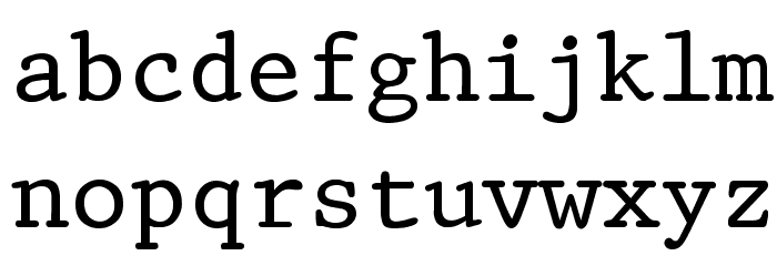 King Schriftart Kleinbuchstaben