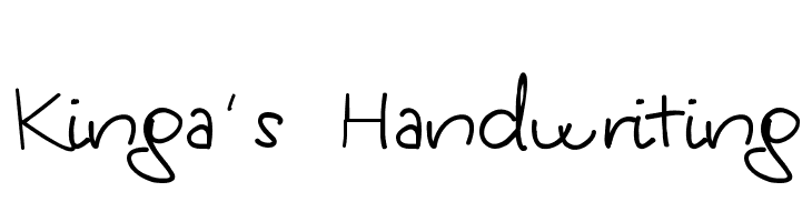 Kinga's Handwriting  لخطوط تنزيل