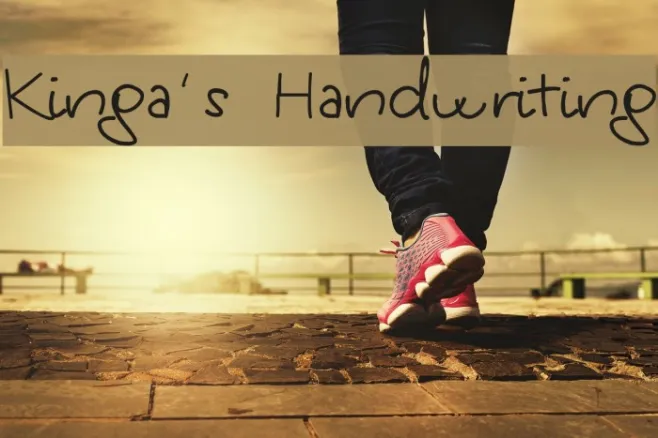 Kinga's Handwriting Example 3