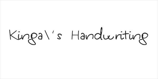 Kinga's Handwriting Logo