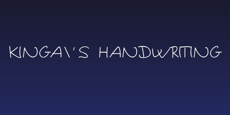 Kinga's Handwriting Social Header